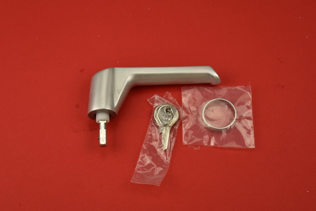 Schüco 214715 Fenstergriff abschließbar silber