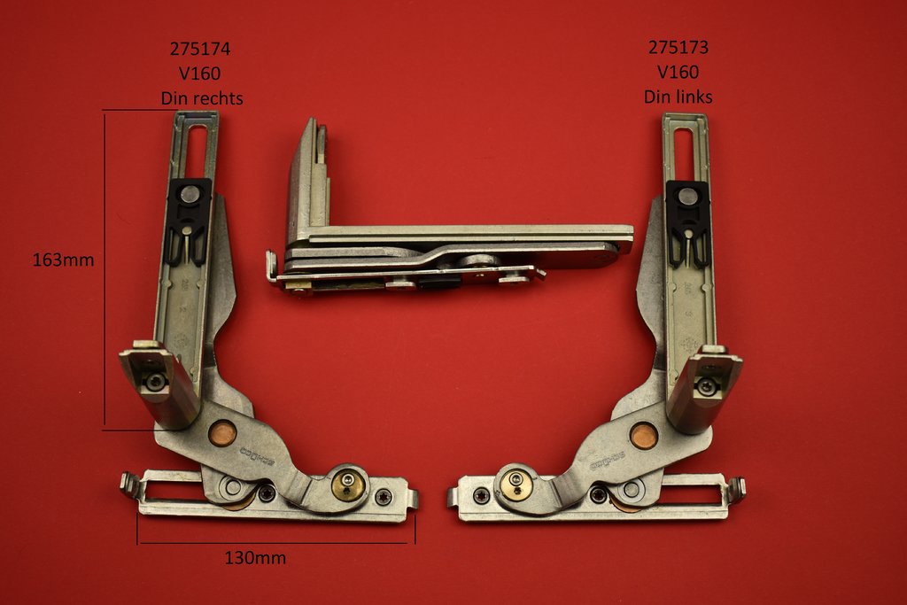 Schüco 275173 / 275174 Ecklager AvanTec V 160