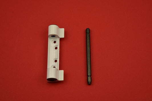 Schüco 253525 / 253336 / 254744 Scherenlager mit Stift weiß