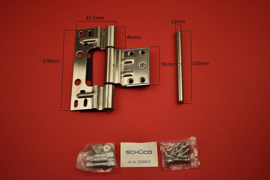 Schüco 229904 Rollentürband Edelstahl